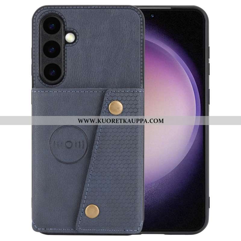 Kuori Samsung Galaxy S25 Plus 5g Keinonahkainen Korttikotelo Suojakuori