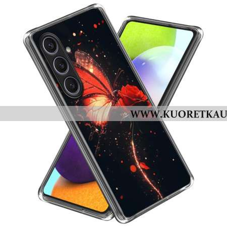 Kuori Samsung Galaxy S25 Plus 5g Punainen Perhonen