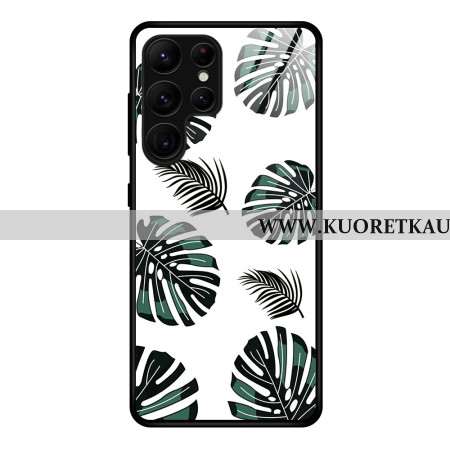 Kuori Samsung Galaxy S25 Ultra 5g Karkaistua Lasia Lehtikuvio