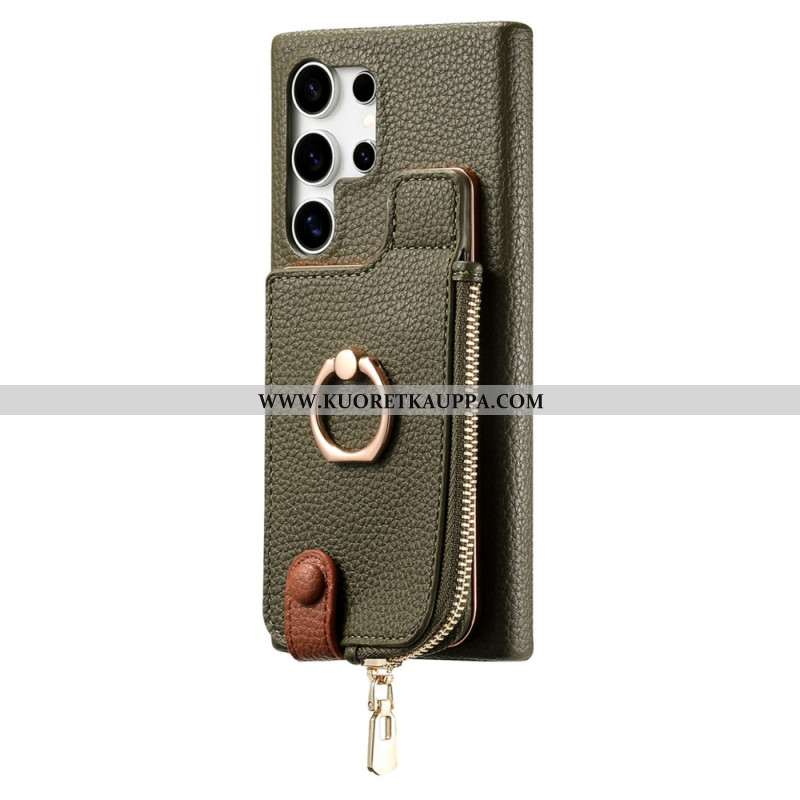 Kuori Samsung Galaxy S25 Ultra 5g Keinonahkainen Lompakko Suojakuori