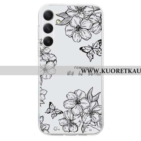 Kuori Samsung Galaxy S26 Musta Kukkakuvio