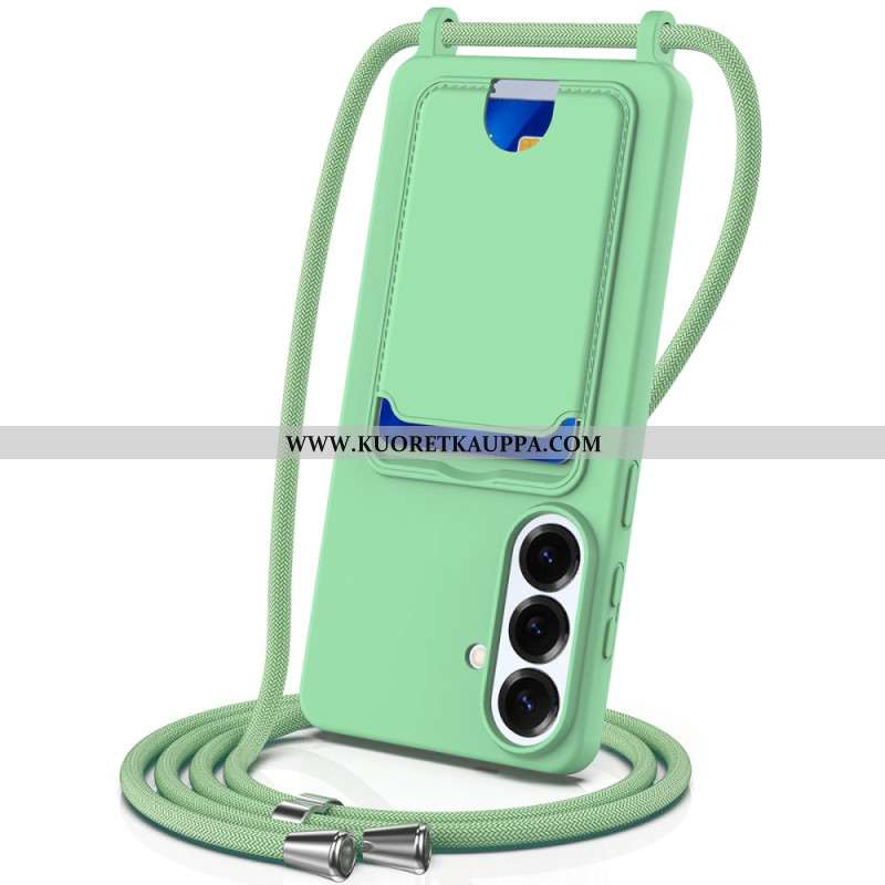 Kuori Samsung Galaxy S26 Plus Korttikotelo Ja Nauha