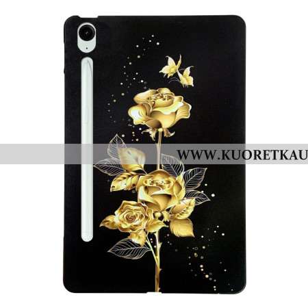 Kuori Samsung Galaxy Tab S10 Fe Plus Kultaisia Ruusuja