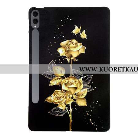 Kuori Samsung Galaxy Tab S11 Ultra Perhosia Ja Kultaa Ruusut