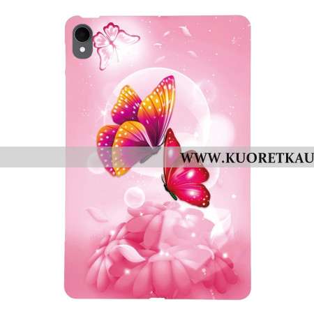 Kuori Samsung Galaxy Tab S11 Vaaleanpunaiset Perhoset Suojakuori