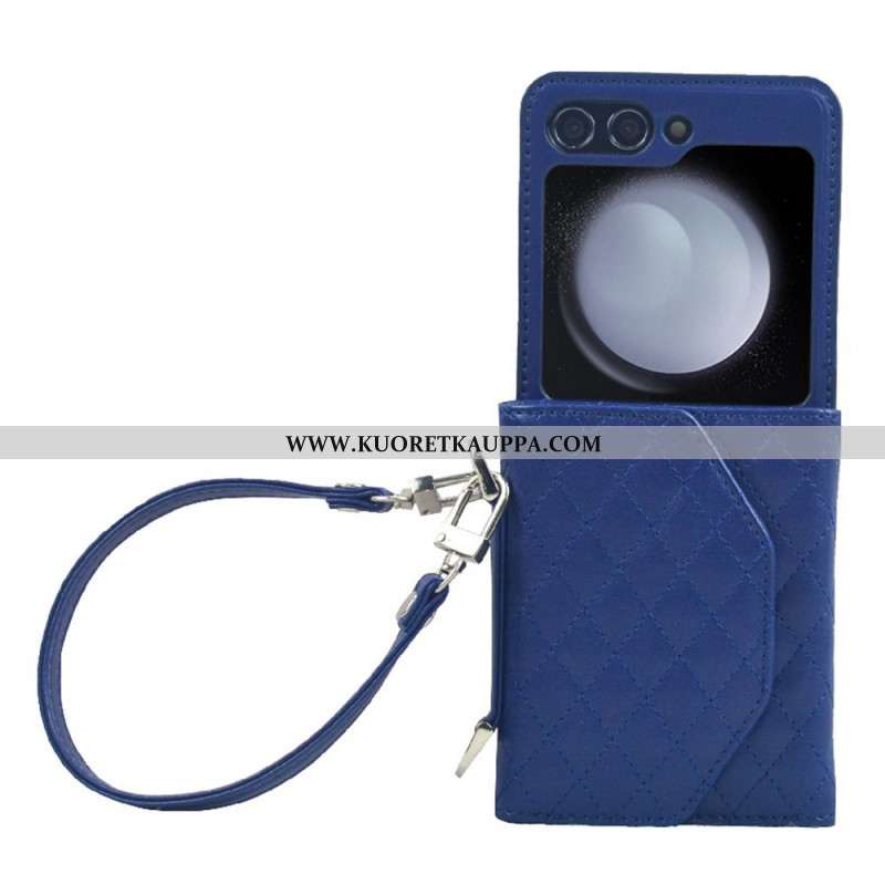 Kuori Samsung Galaxy Z Flip 7 Fe Korttikotelo Ja Hihna