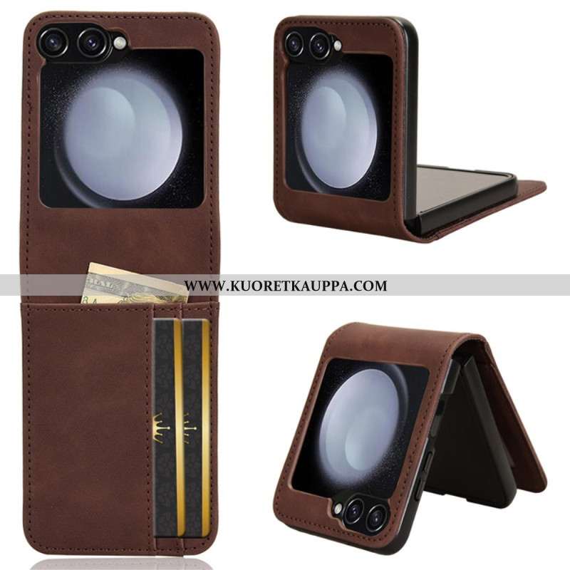 Kuori Samsung Galaxy Z Flip 7 Fe Nahkatyylinen Korttikotelo