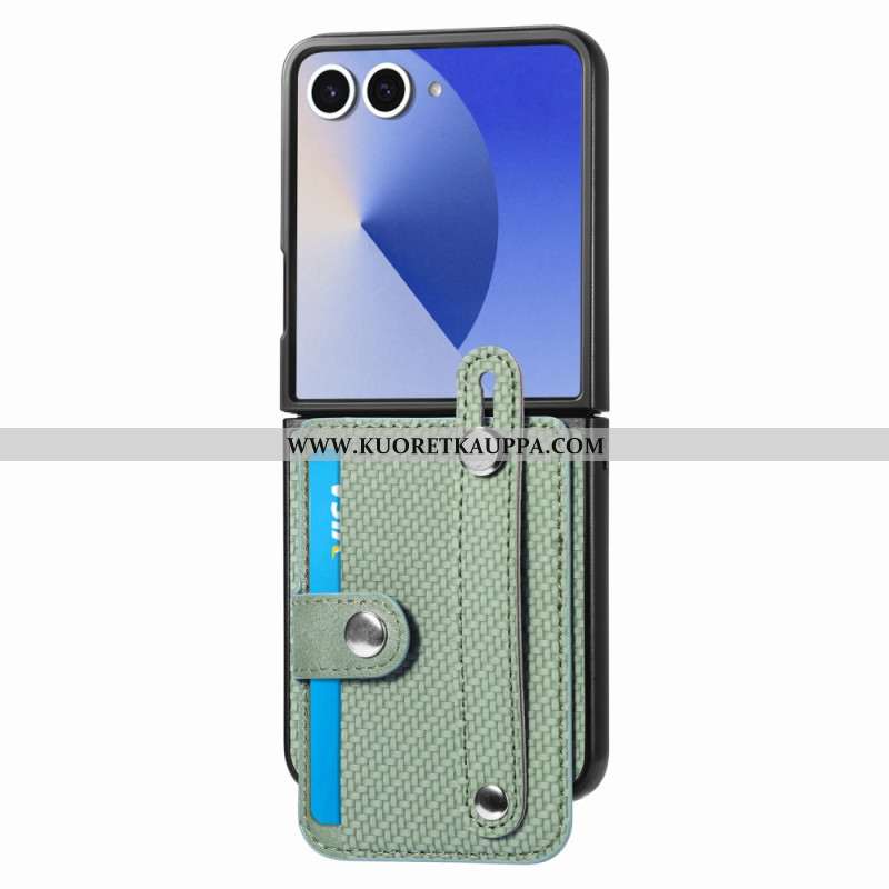 Kuori Samsung Galaxy Z Flip 7 Hiilikuitukorttikotelo Suojakuori