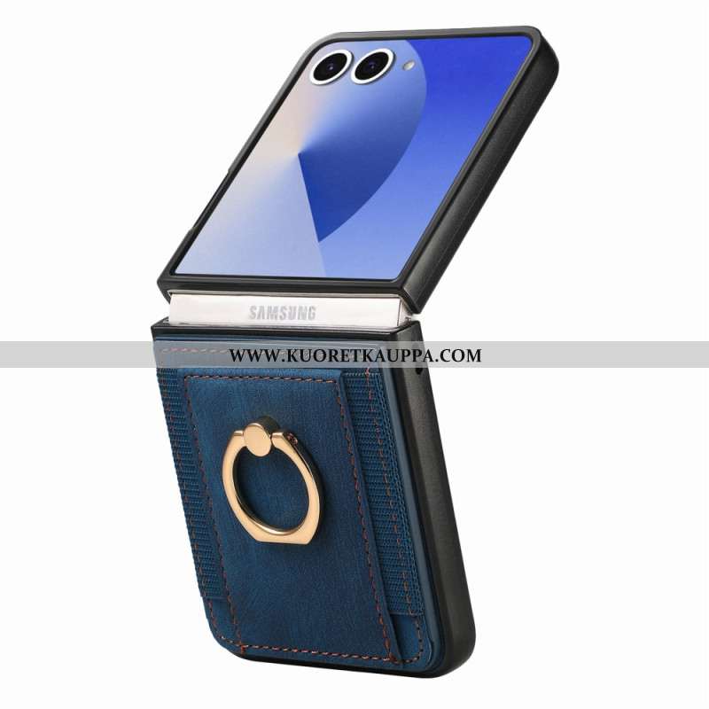 Kuori Samsung Galaxy Z Flip 7 Korttikotelo Ja Jalusta Suojakuori