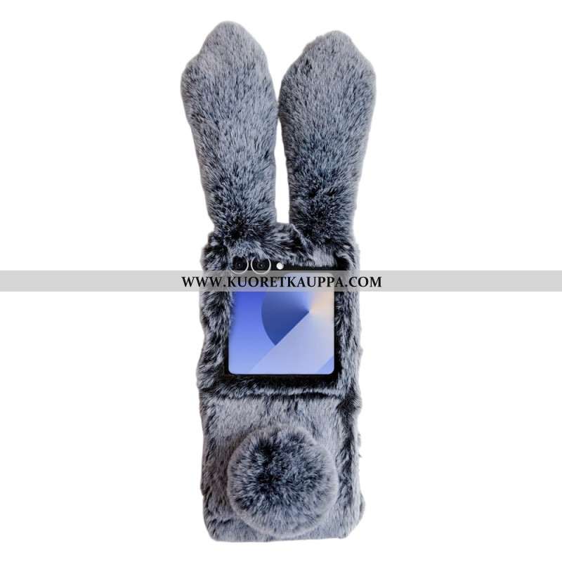 Kuori Samsung Galaxy Z Flip 7 Pehmoiset Pupunkorvat Suojakuori