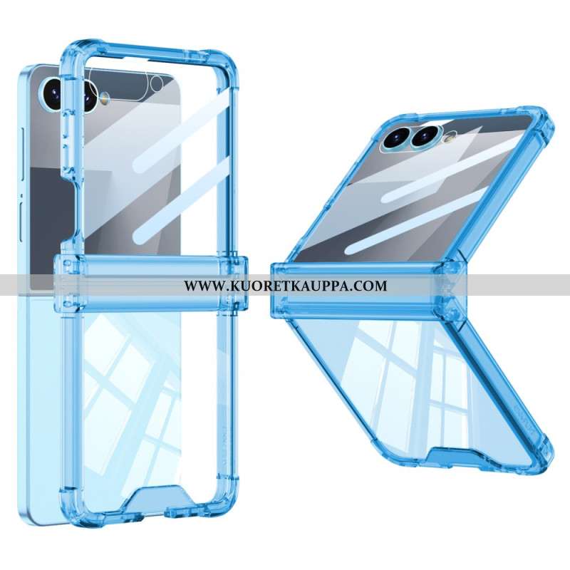 Kuori Samsung Galaxy Z Flip 7 Värillinen Läpikuultava Turvatyynysuojalla