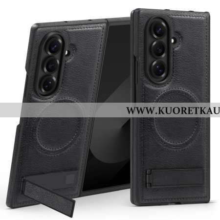 Kuori Samsung Galaxy Z Fold 7 Magsafe-nahkaefekti Ja Jalusta