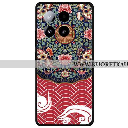 Kuori Xiaomi 15 Kukkakimppu Ja Lohikäärme