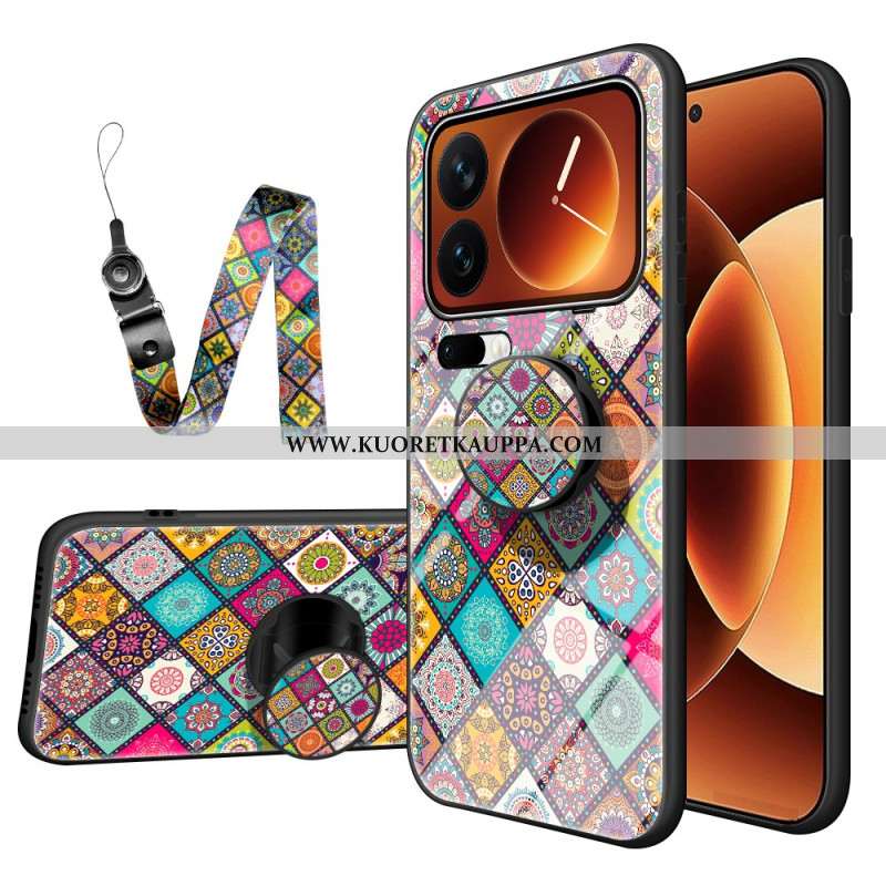 Kuori Xiaomi 17 Pro Karkaistusta Lasista Valmistettu Jalusta Ja Nauha Suojakuori