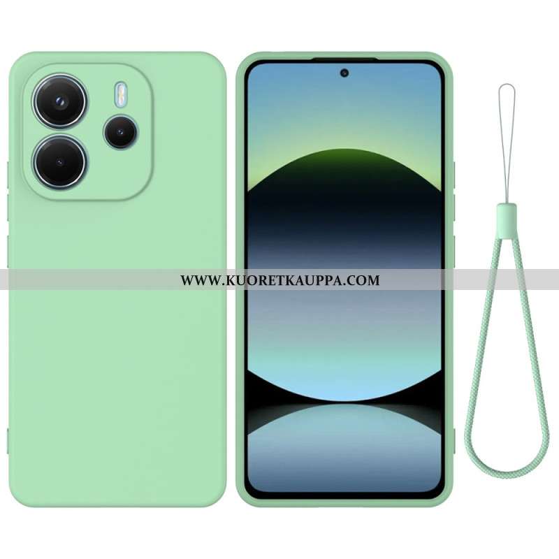 Kuori Xiaomi Redmi Note 14 4g Nestemäinen Silikoni Hihnalla