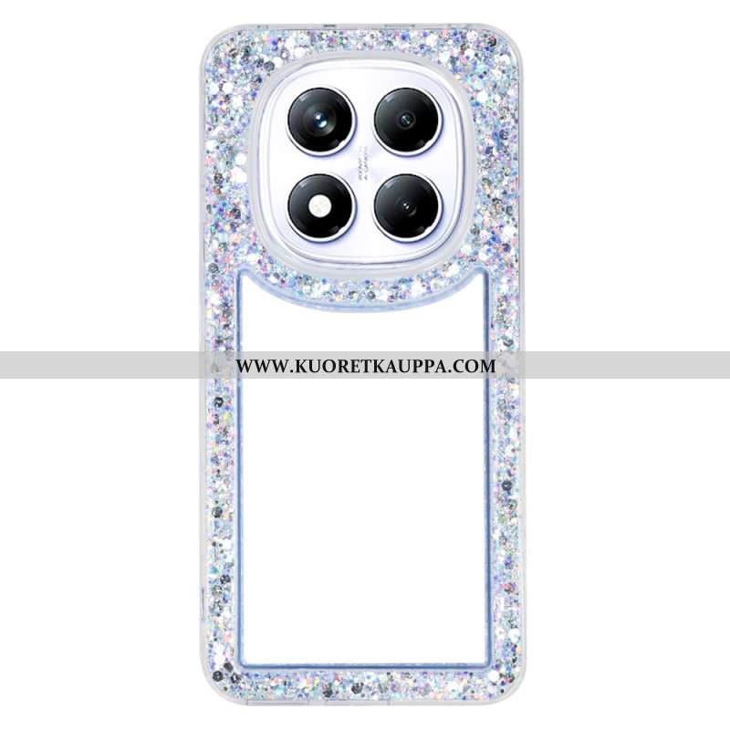 Kuori Xiaomi Redmi Note 14 Pro 4g Läpinäkyvä Kimaltelevilla Reunoilla Suojakuori