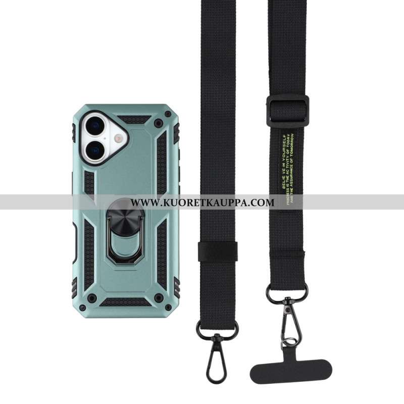 Kuori iPhone 17 Armeijatason Suojaus Olkahihnalla Suojakuori