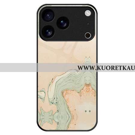 Kuori iPhone 17 Pro Max Karkaistusta Lasista Maalattu Kuvio