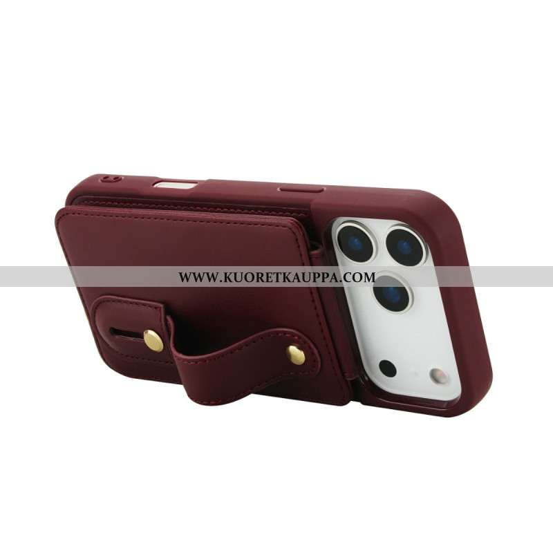 Kuori iPhone 17 Pro Max Korttikotelo Ja Olkahihna