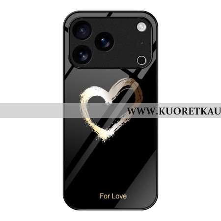 Kuori iPhone 17 Pro Max Musta Rakkaus Suojakuori