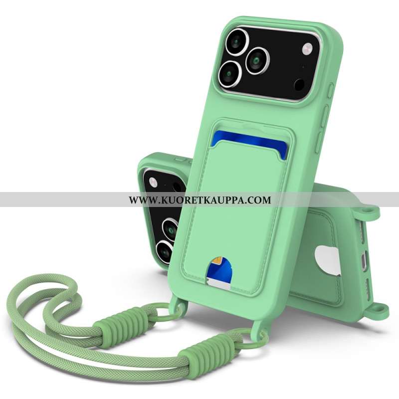 Kuori iPhone 17 Pro Narullinen Korttikotelo Suojakuori