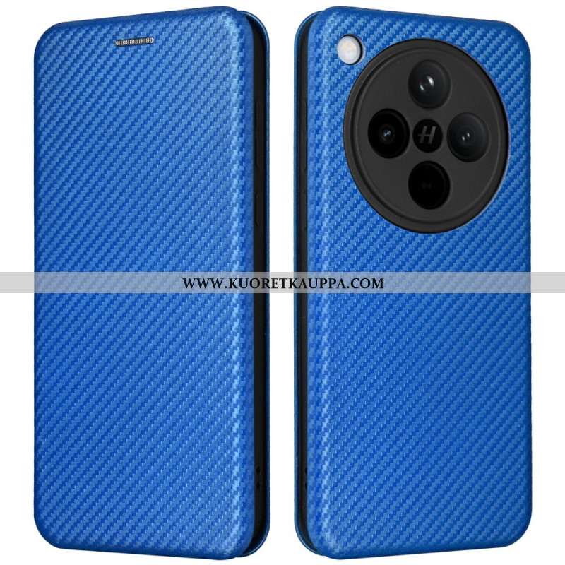 Nahkakotelo Oppo Find X8 Hiilikuitu