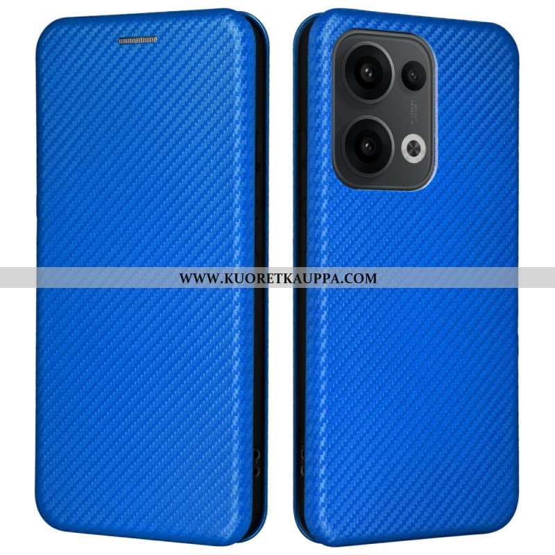 Nahkakotelo Oppo Reno 13 5g Hiilikuitu