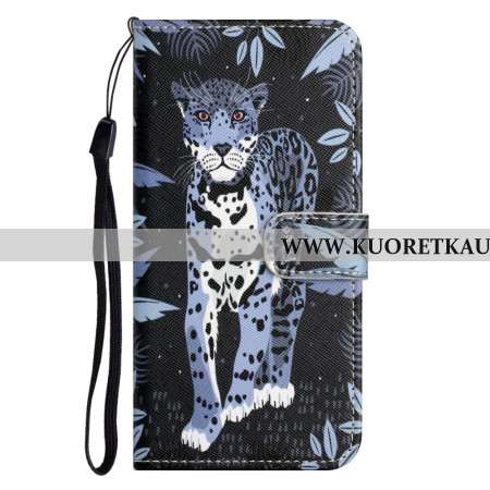 Nahkakotelo Samsung Galaxy A17 4g / 5g Leopardi