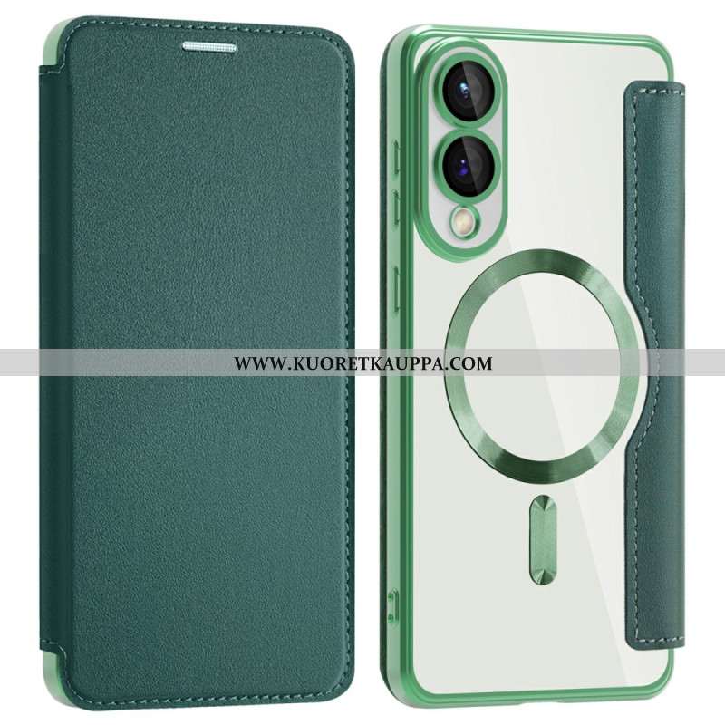 Nahkakotelo Samsung Galaxy S25 5g Edge Puhelinkuoret Magsafe-yhteensopiva Rfid-suojauksen Kanssa