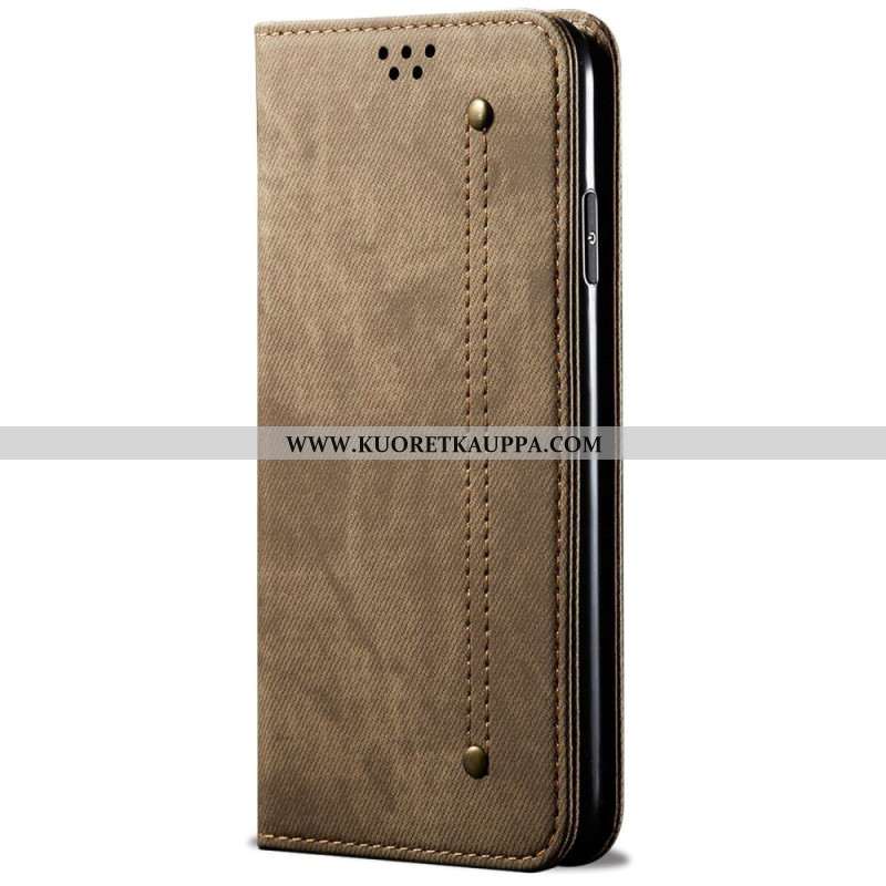 Nahkakotelo Samsung Galaxy S25 5g Farkkukangas