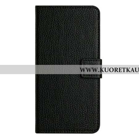 Nahkakotelo Samsung Galaxy S25 Fe Klassinen Musta