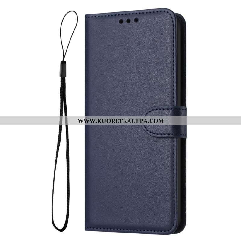 Nahkakotelo Samsung Galaxy S25 Fe Yksivärinen Tekonahka