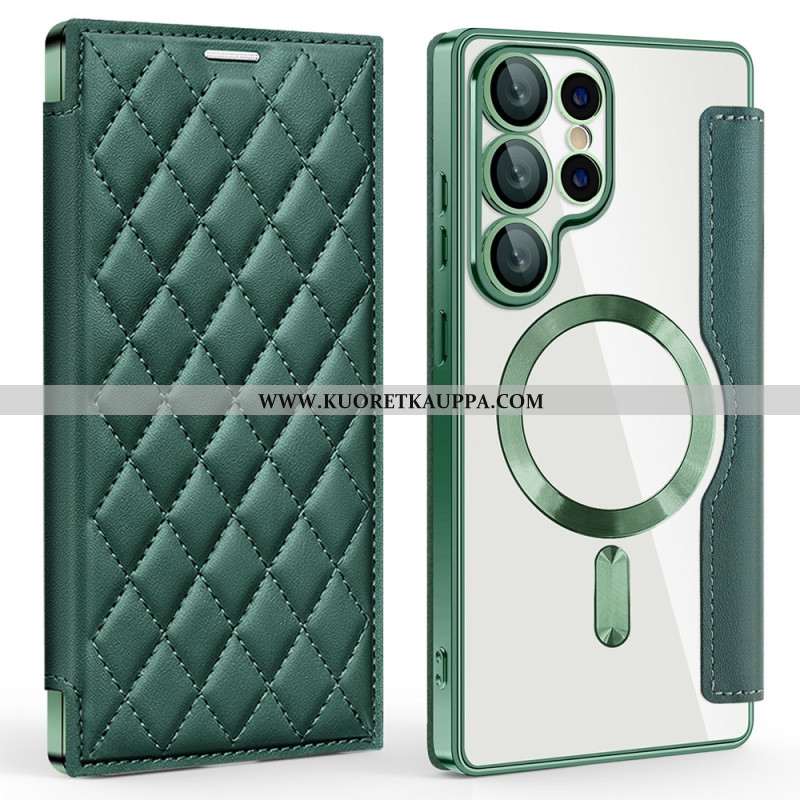 Nahkakotelo Samsung Galaxy S25 Ultra 5g Magsafe-yhteensopiva Tikattu