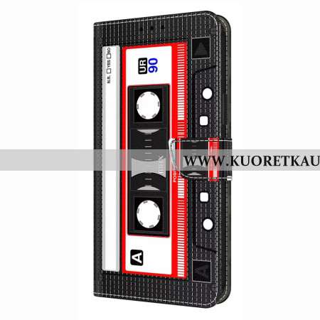 Nahkakotelo Samsung Galaxy S26 Plus Kasettinauhakuvio