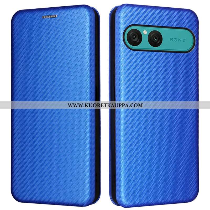 Nahkakotelo Sony Xperia 10 Vii Hiilikuitu