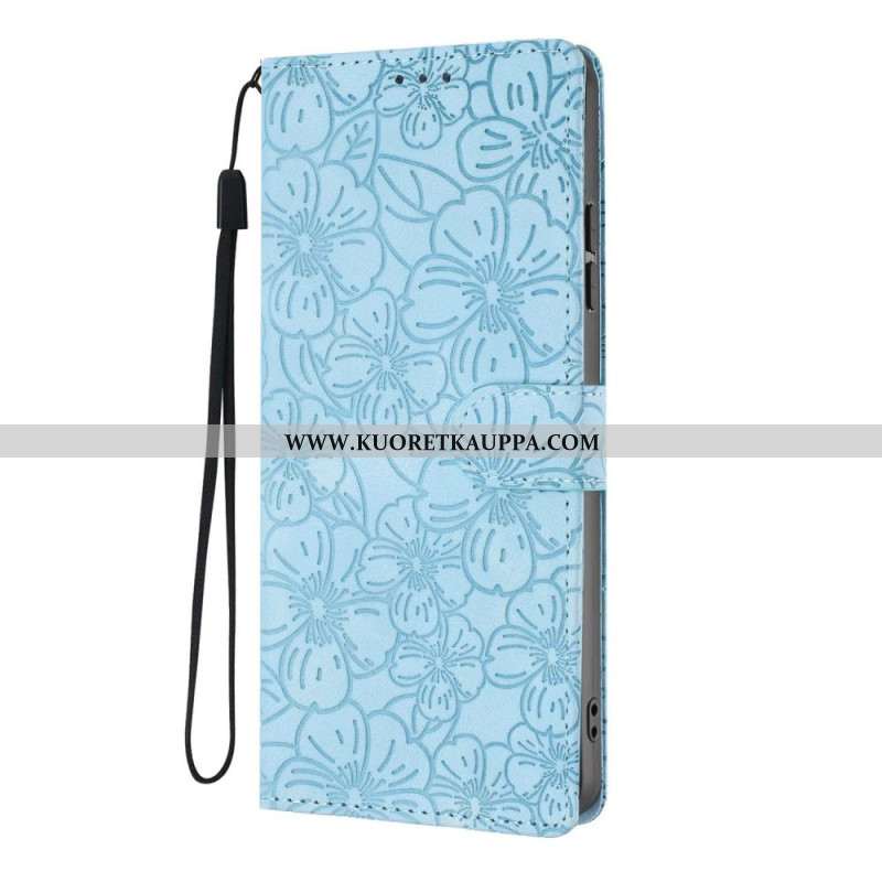 Nahkakotelo Xiaomi 15t Pro Kukkakuvioinen Kaiverrus