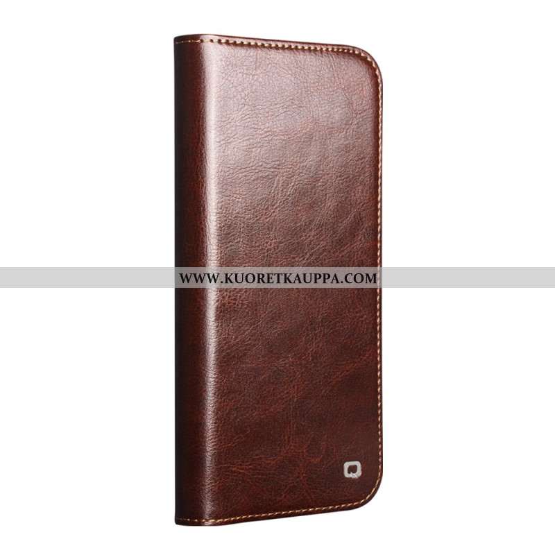 Nahkakotelo Xiaomi 17 Pro Max Qialino Aitoa Nahkaa Suojakuori