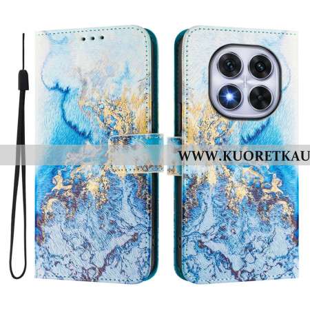 Nahkakotelo Xiaomi Redmi Note 14 Pro Plus 5g Meren Marmorikuvio