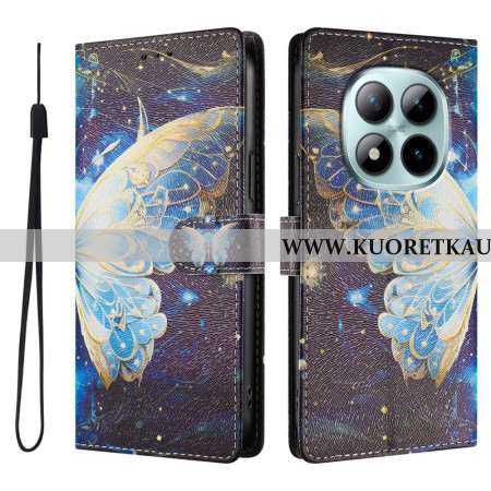 Nahkakotelo Xiaomi Redmi Note 15 Pro Plus 5g Suuri Perhonen