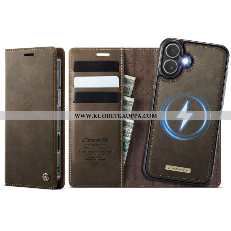 Nahkakotelo iPhone 17 Magsafe-yhteensopiva Irrotettava Kotelo Ja Rfid-suoja