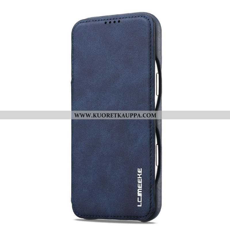 Nahkakotelo iPhone 17 Pro Max Lc.imeeke Mokkanahkakuvioinen Suojakuori Suojakuori