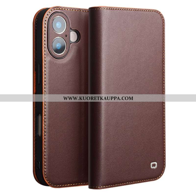 Nahkakotelo iPhone 17 Qialino Nahka Suojakuori