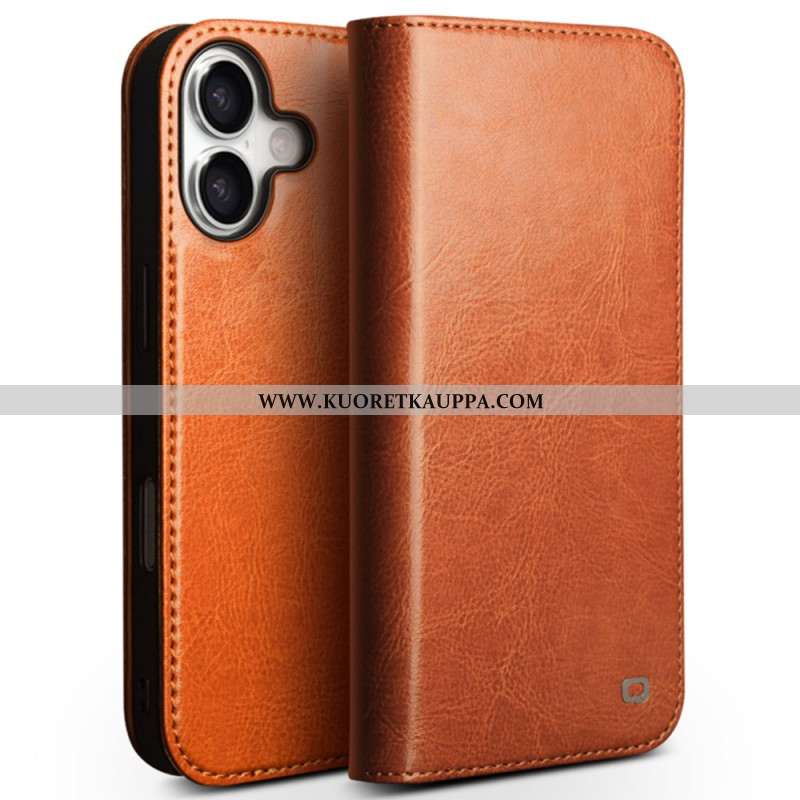 Nahkakotelo iPhone 17 Qialino Nahkalompakko