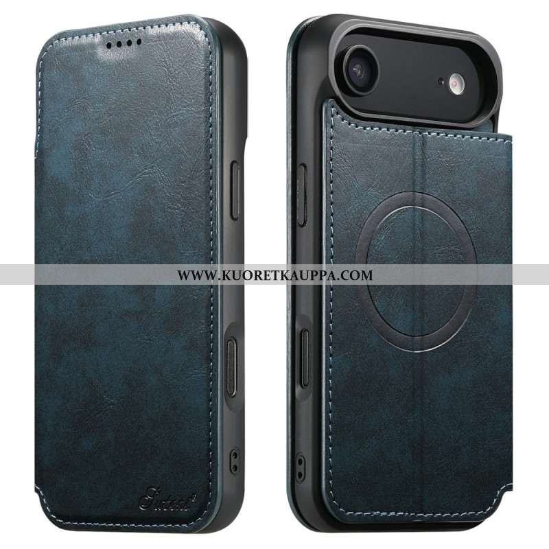 Nahkakotelo iPhone Air Magsafe-yhteensopiva Vintage-tyyliin Suojakuori