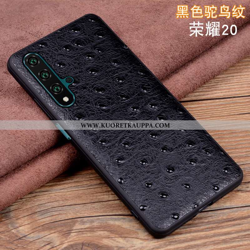 Kuori Honor 20, Kuoret Honor 20, Kotelo Honor 20 Aito Nahka Silikoni Uusi Ylellisyys Mustat