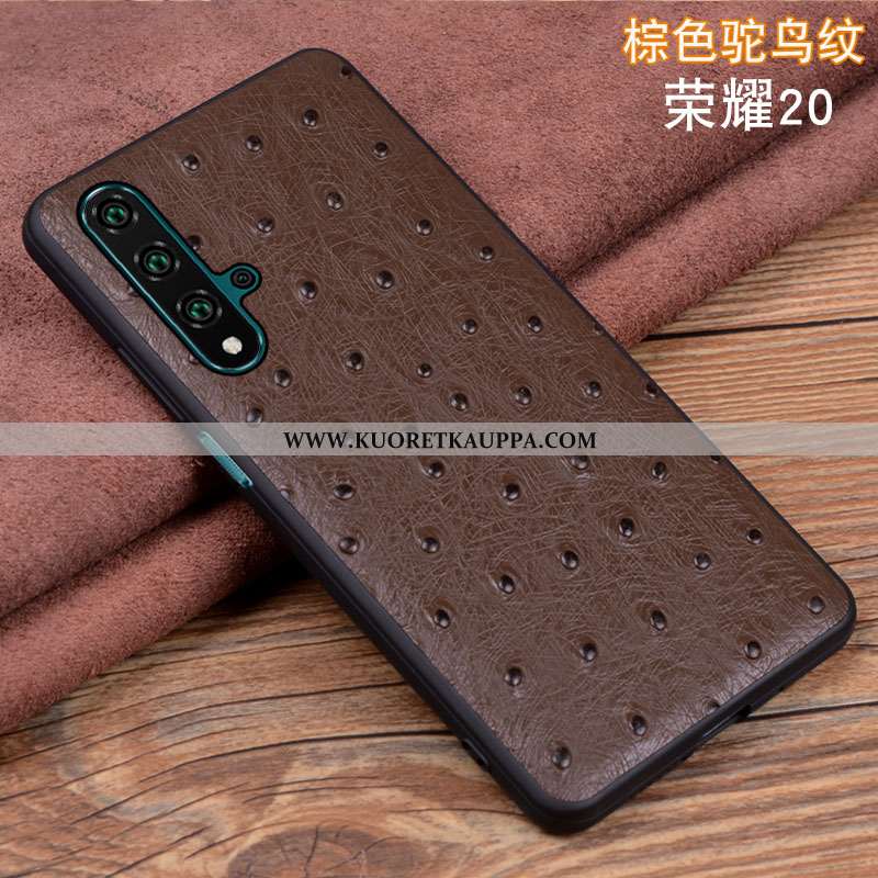 Kuori Honor 20, Kuoret Honor 20, Kotelo Honor 20 Aito Nahka Silikoni Uusi Ylellisyys Mustat