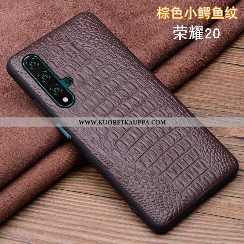 Kuori Honor 20, Kuoret Honor 20, Kotelo Honor 20 Aito Nahka Silikoni Uusi Ylellisyys Mustat
