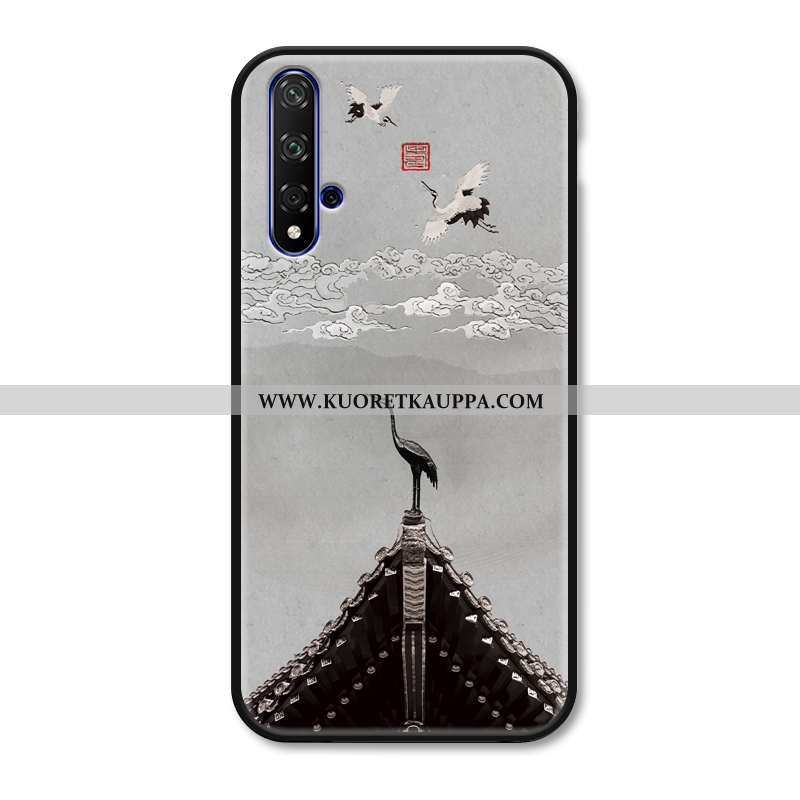 Kuori Honor 20, Kuoret Honor 20, Kotelo Honor 20 Kohokuviointi Vuosikerta Puhelimen Harmaa Silikoni