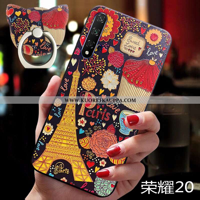 Kuori Honor 20, Kuoret Honor 20, Kotelo Honor 20 Kohokuviointi Vuosikerta Tuuli Rengas Puhelimen Vär