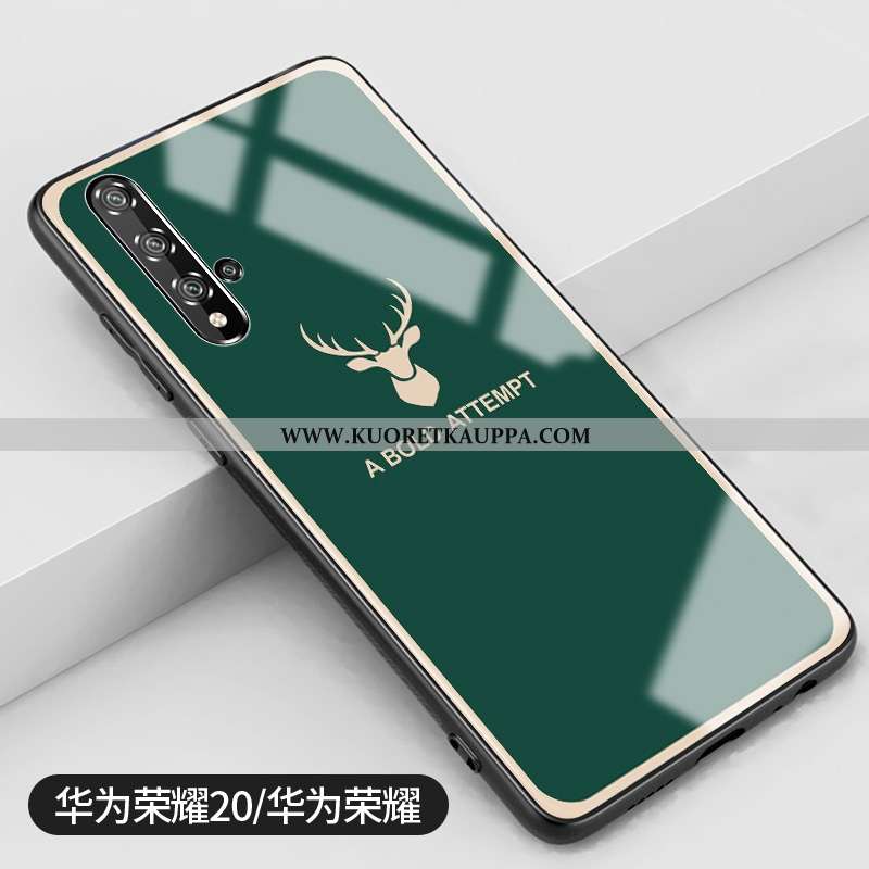 Kuori Honor 20, Kuoret Honor 20, Kotelo Honor 20 Lasi Luova Silikoni Peili Harmaa Sininen